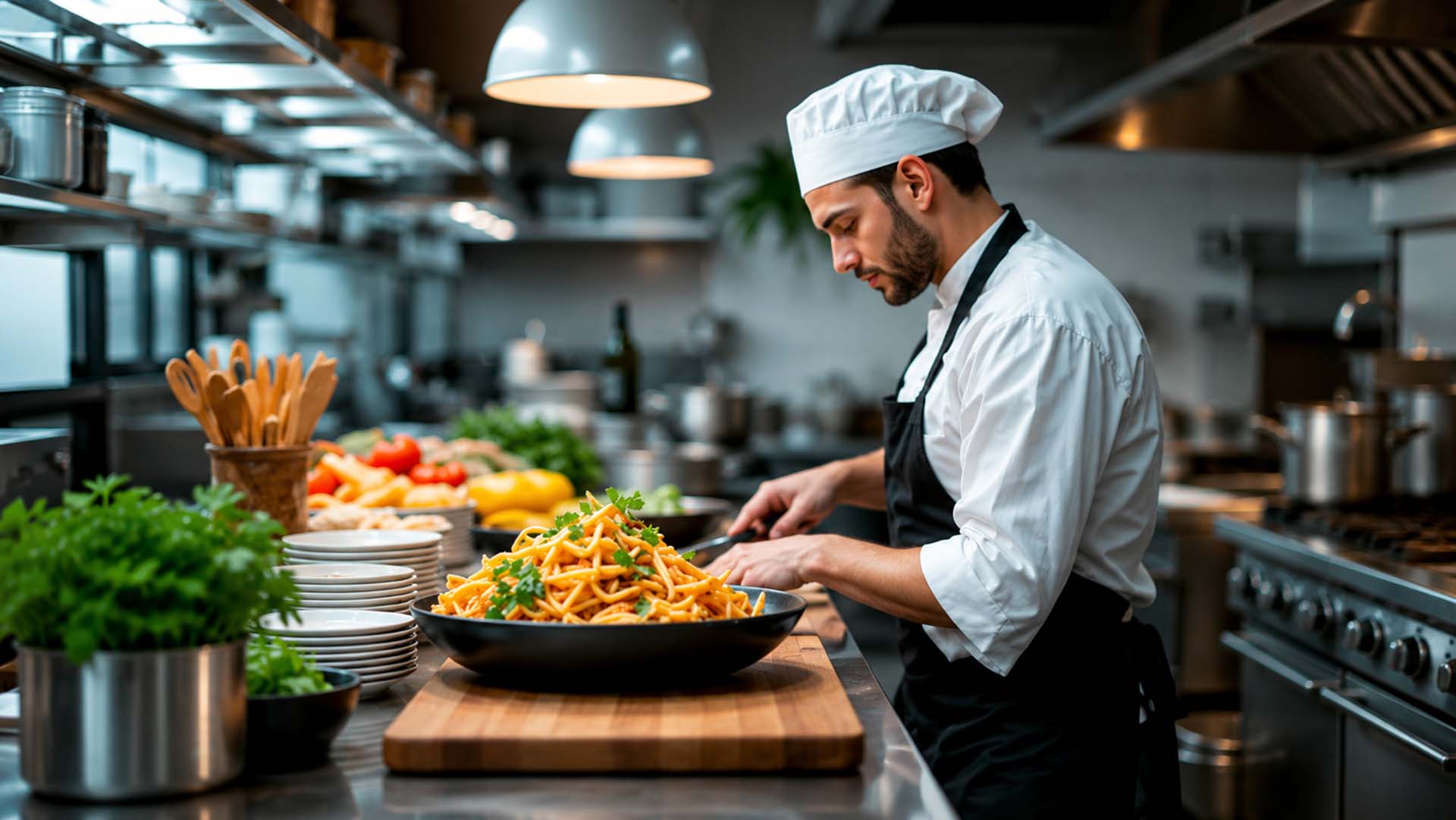 chef-preparing-food-commercial-kitchen